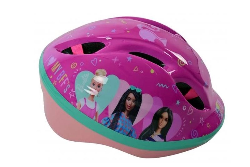 Dětská cyklistická helma Barbie pro kolo a koloběžku 52–56 cm