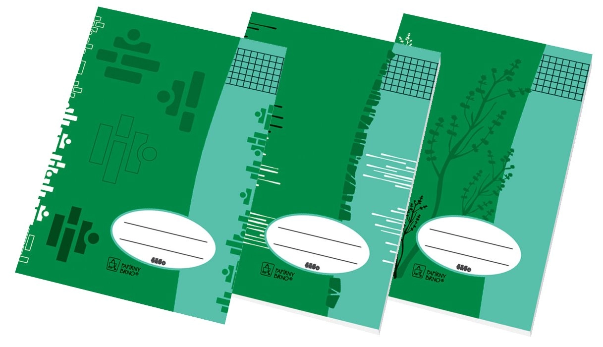 PAPÍRNY BRNO Školní sešit 545e 1 ks (mix)