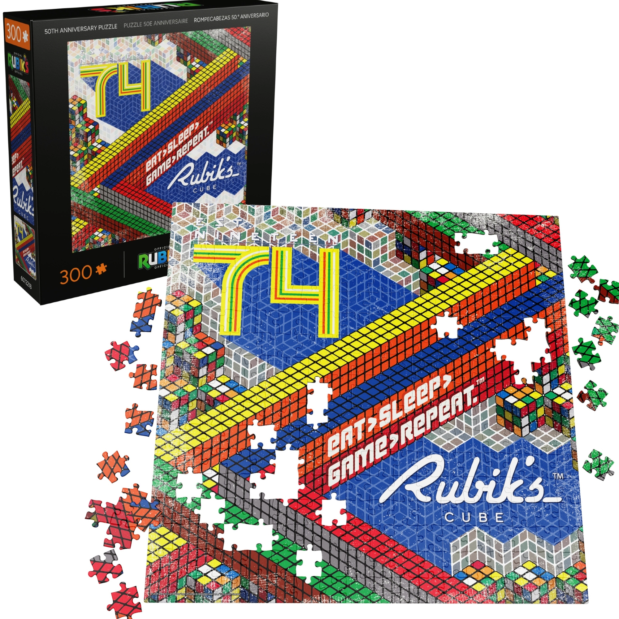 Puzzle RUBIK’S CUBE 50. výročí – 300 dílků