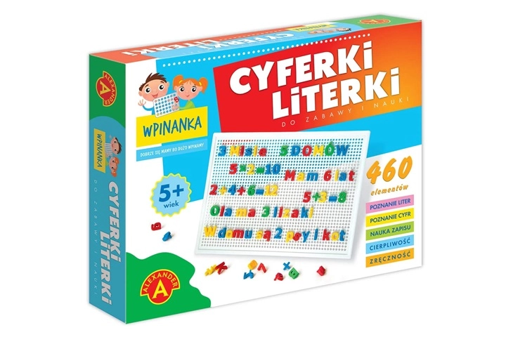 Vpinací tabulka písmen a číslic