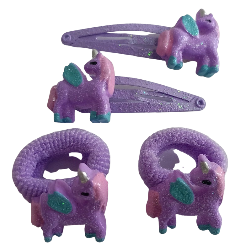 Sada dětských gumiček a sponek do vlasů