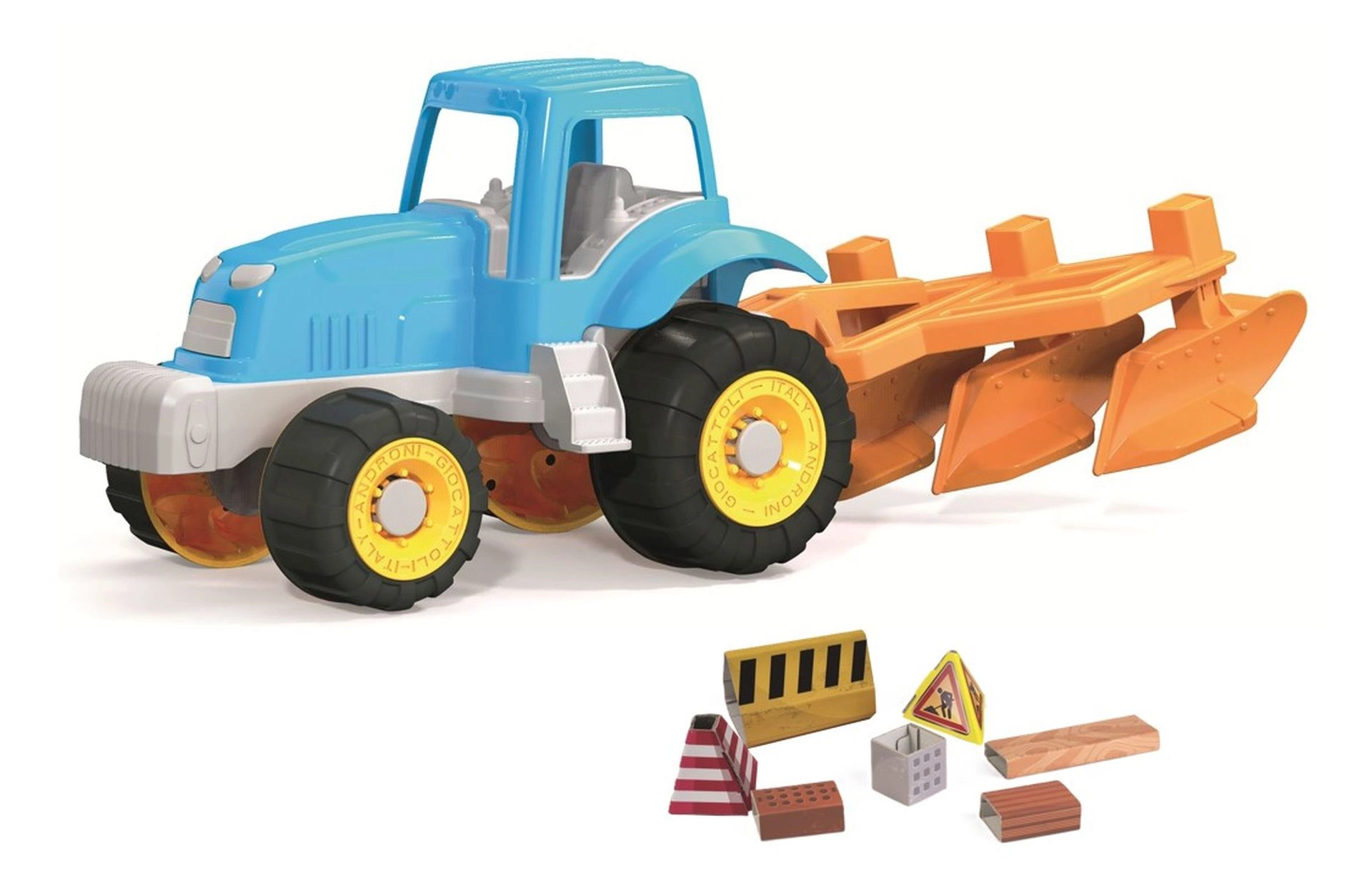 Androni traktor s funkčním pluhem 43 cm