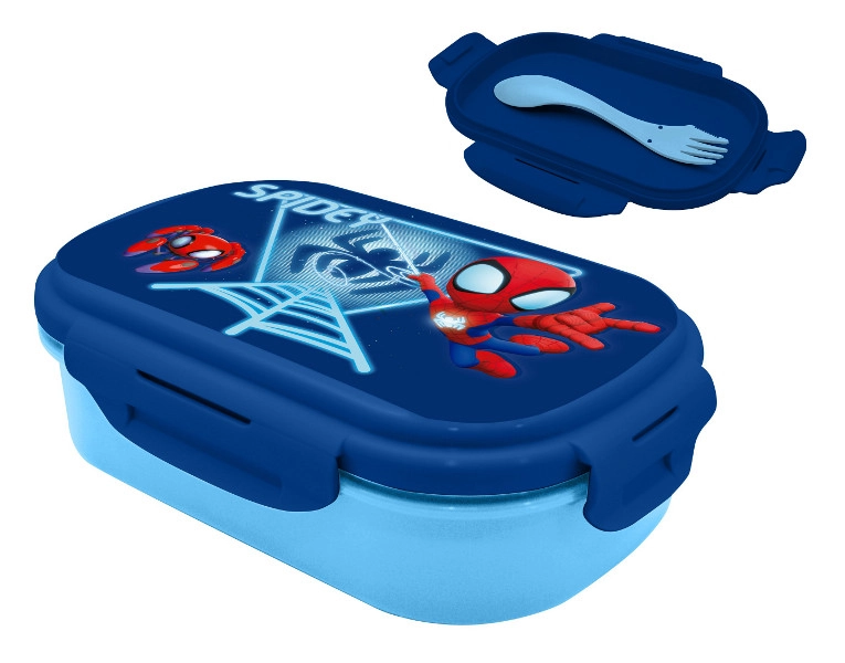 Svačinový box SPIDEY se sadou příborů