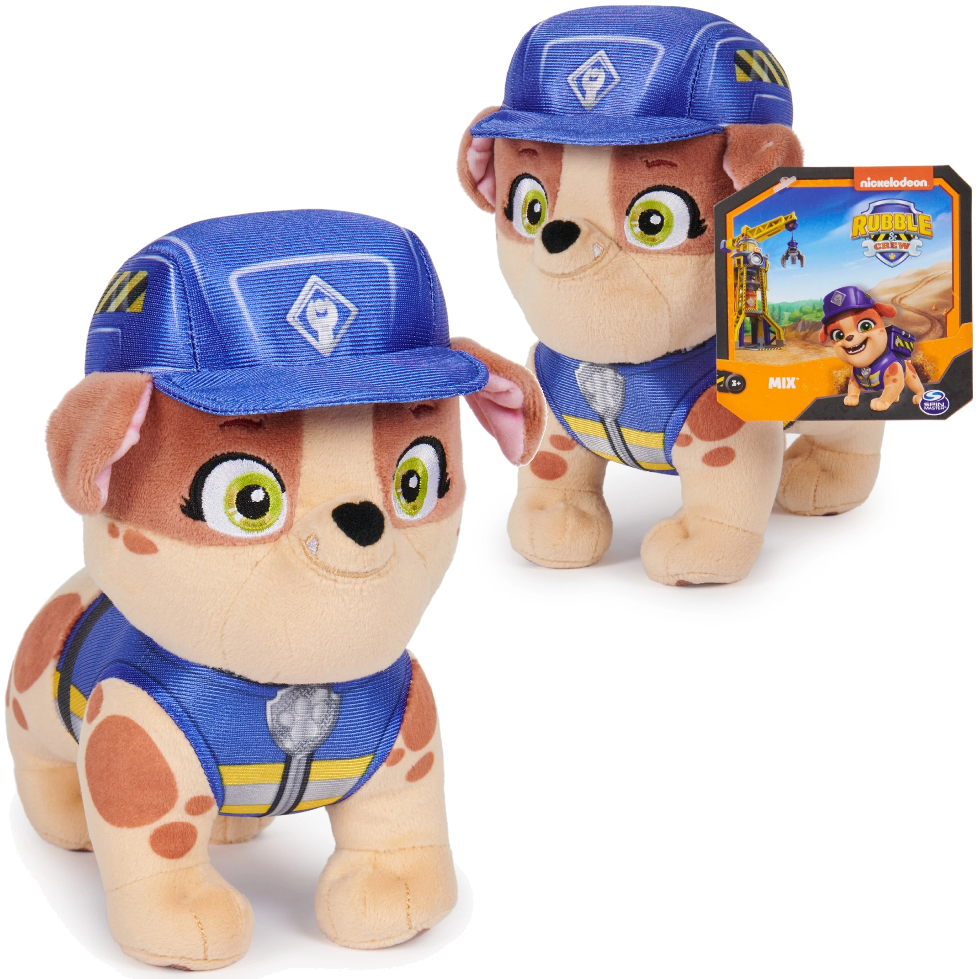 Plyšák PAW PATROL: Rubble & Crew – Mix 18 cm