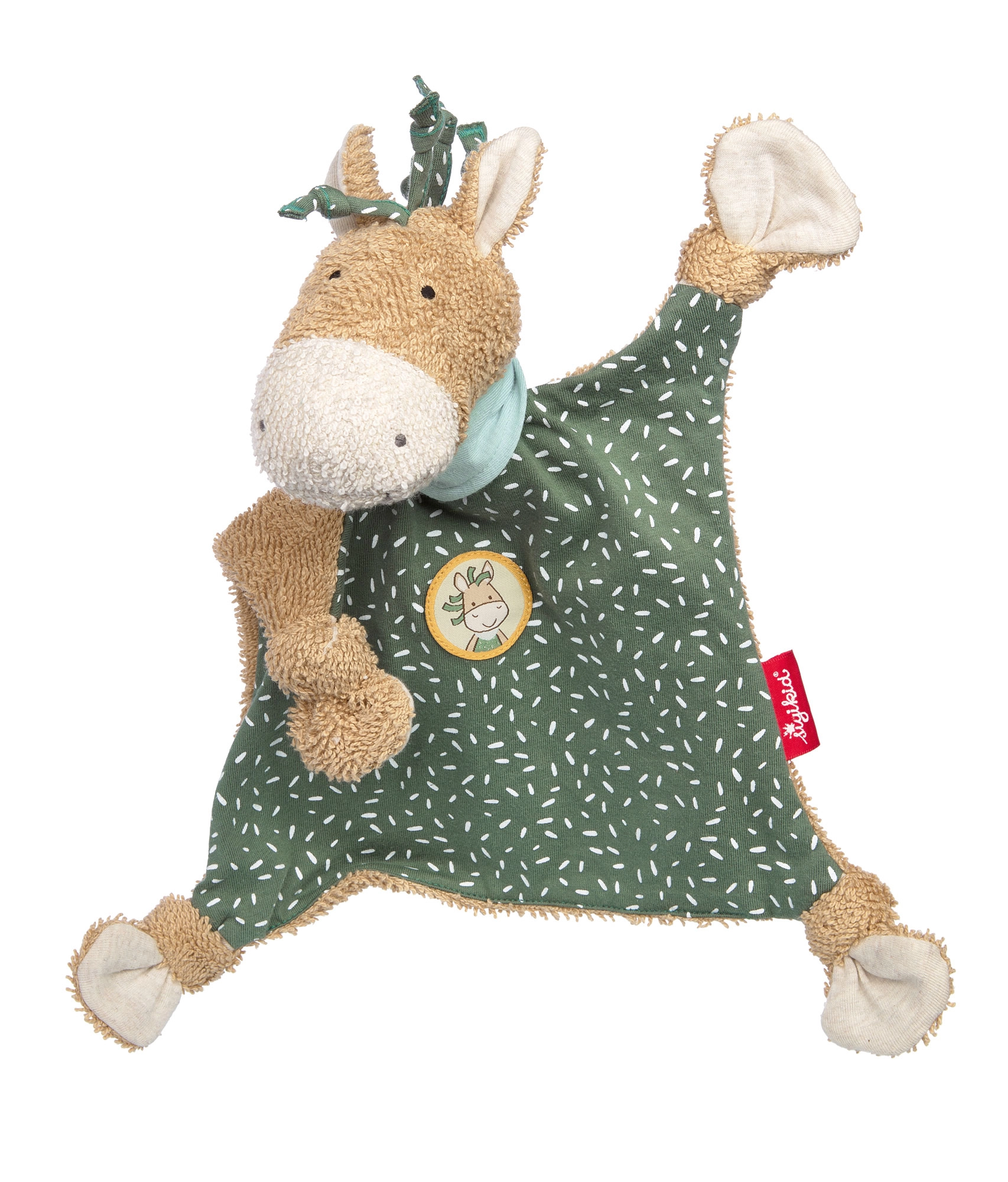 Sigikid dětský komforter poník zelený 26 cm