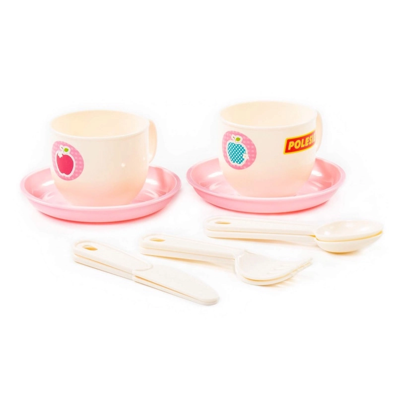Dětská čajová sada růžová 10 ks