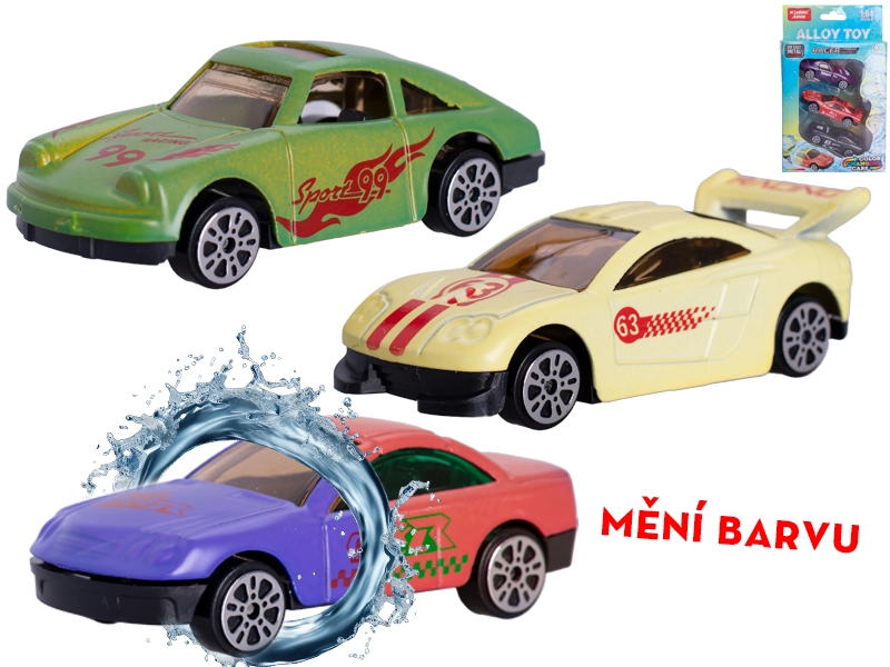 Auto 7 cm kov volný chod měnící barvu, mix druhů