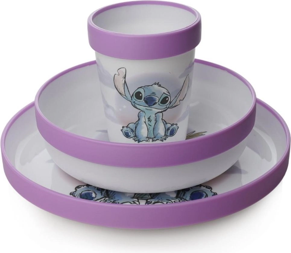 Dětská jídelní sada 3v1 Lilo & Stitch