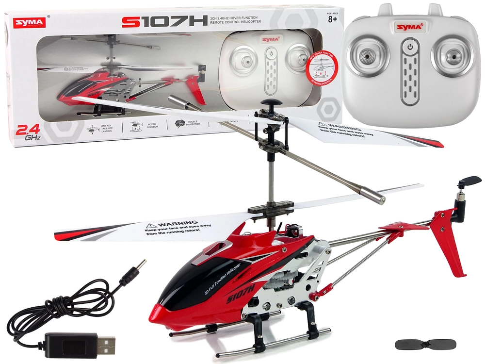SYMA S107H Vrtulník na dálkové ovládání 2.4G Red