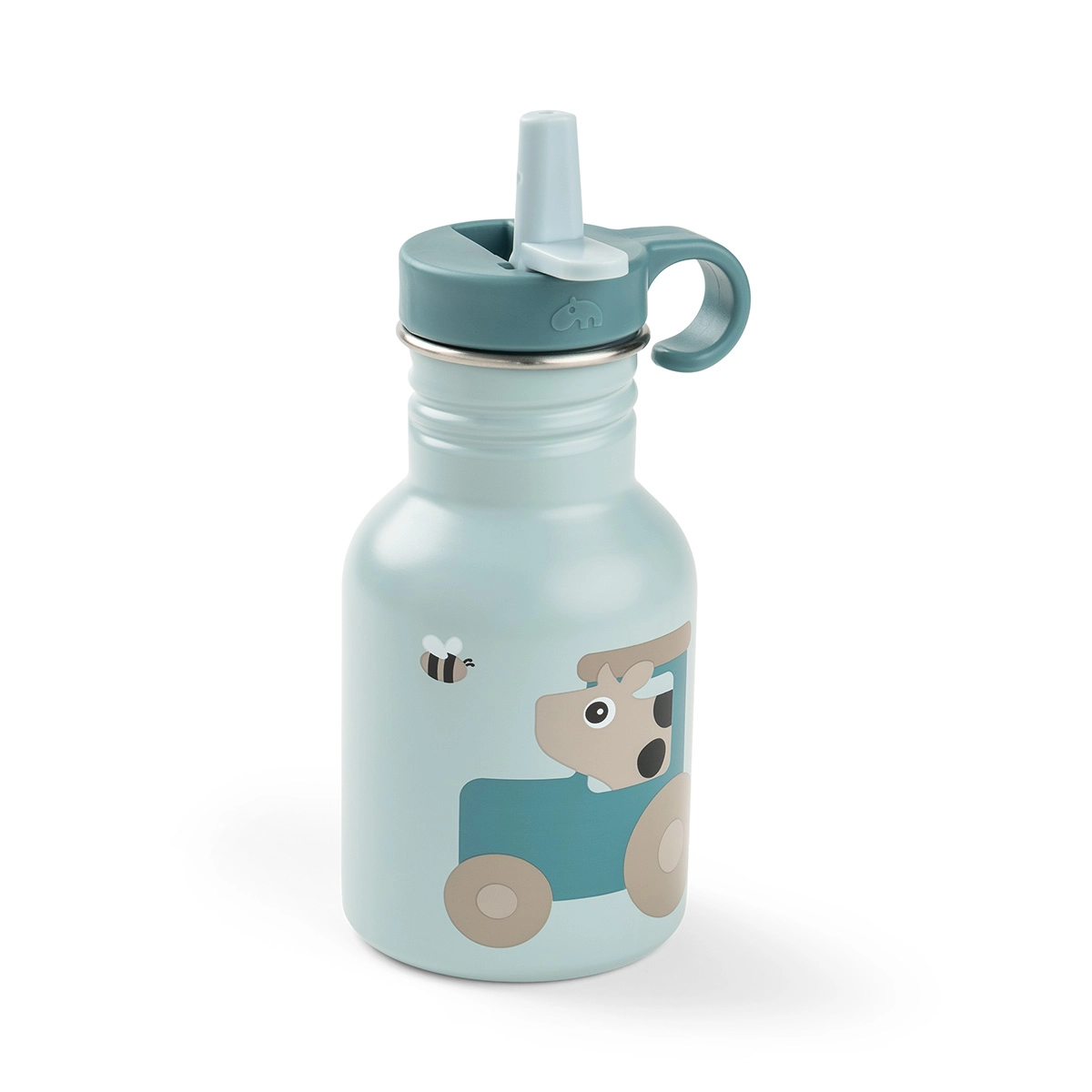 Done by Deer nerezová lahev pro děti Tiny farm modrá 350 ml