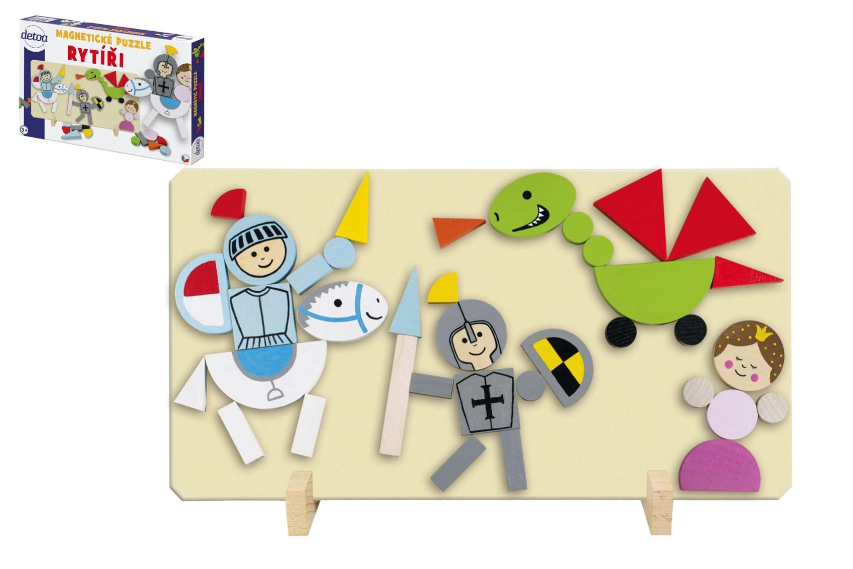 Detoa Magnetické puzzle Rytíři