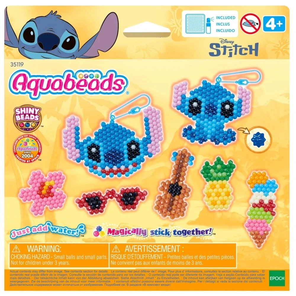 Aquabeads přívěsky STITCH – kreativní sada korálků
