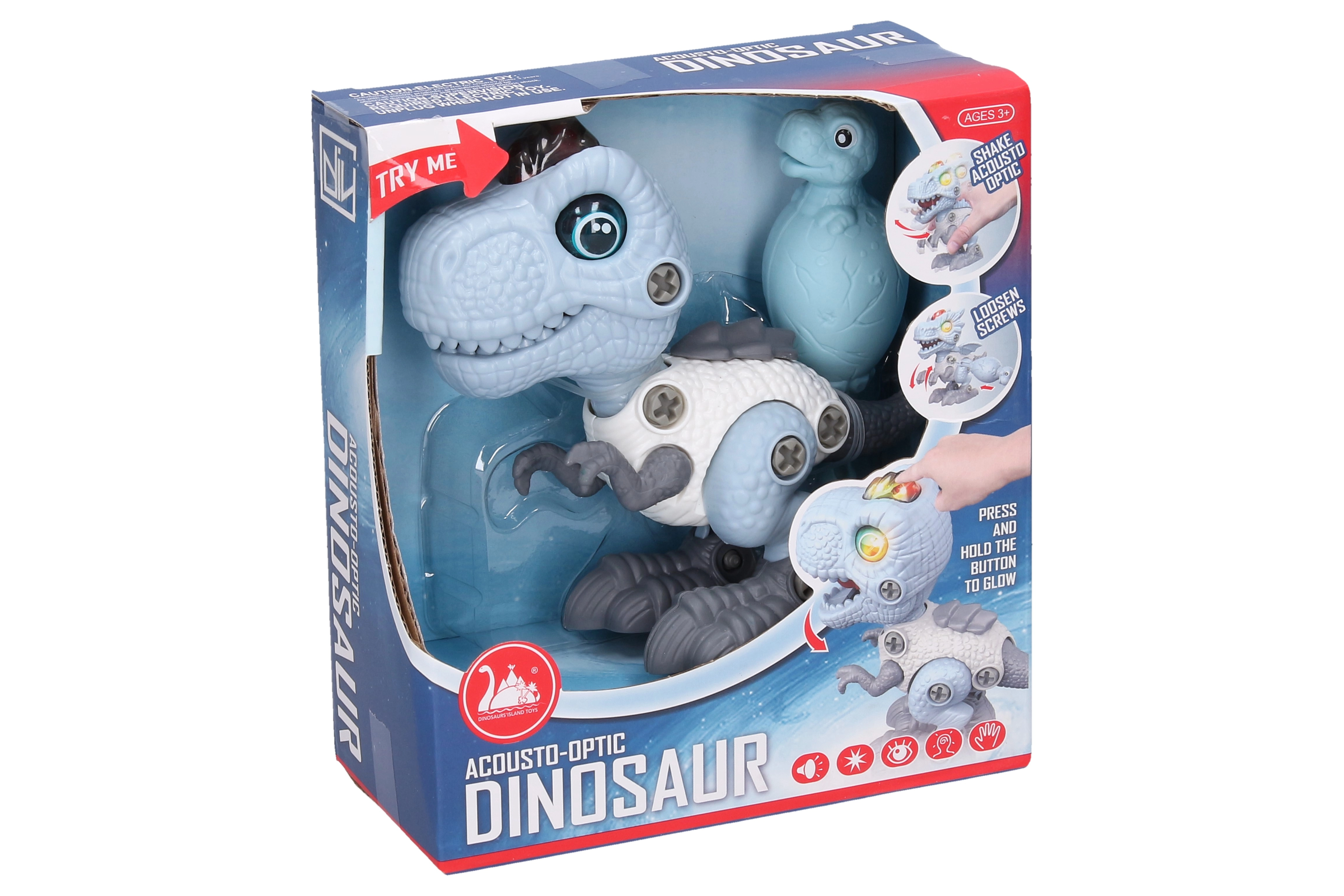 Levně Wiky Dinosaurus šroubovací s efekty, tyranosaurus 13 cm