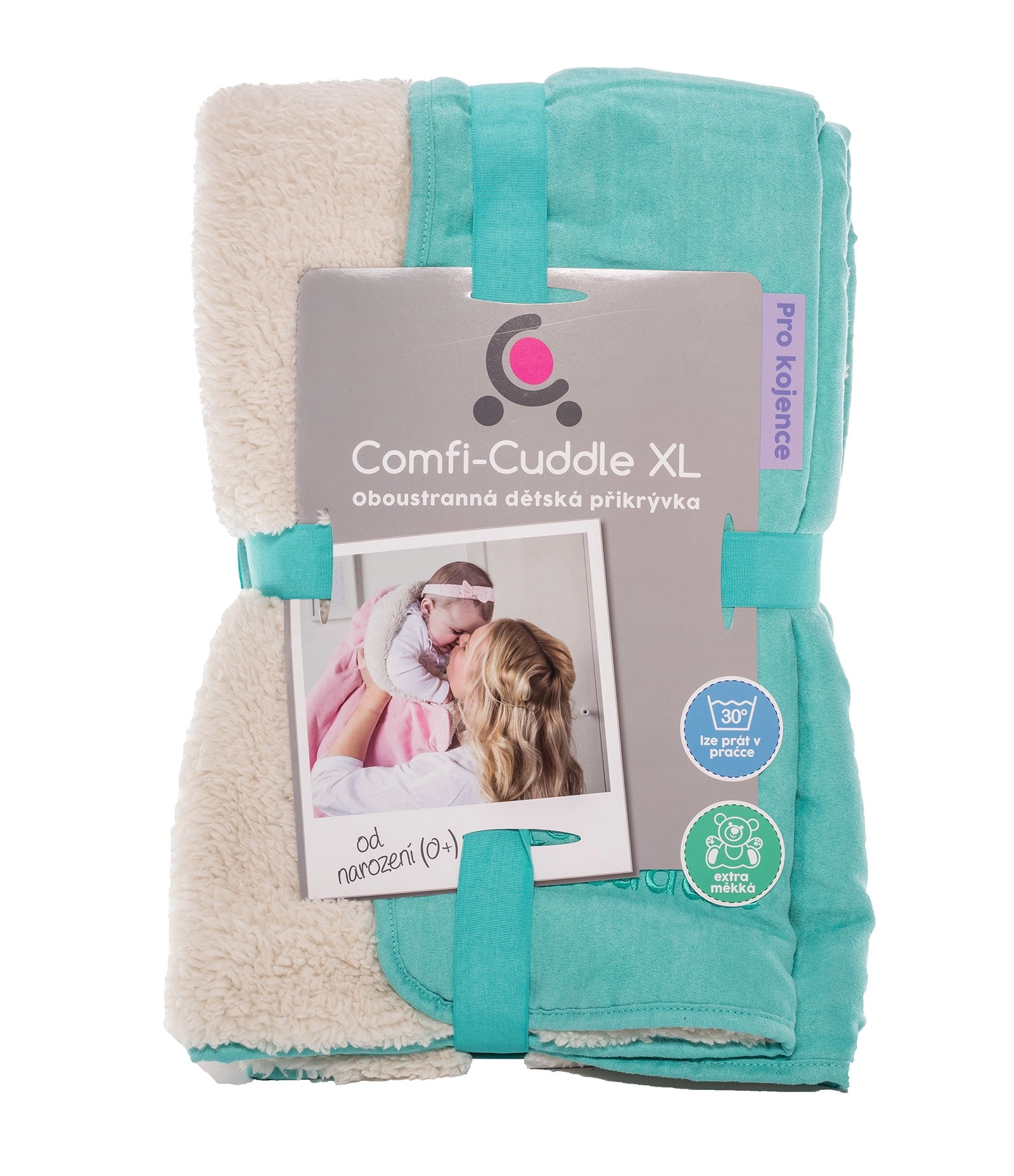 Cuddle Comfi Deka super měkká Tiffany Blue
