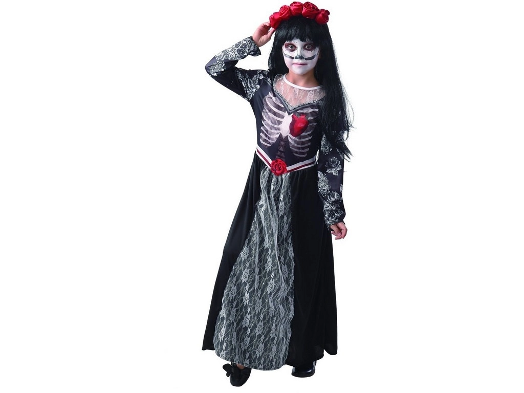Šaty na karneval Smrt pro dívky