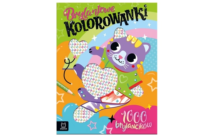 Brylantové omalovánky s koťátkem – 1000 nalepovacích kamínků