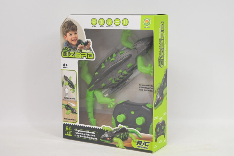 RC gekon lezoucí po stěně