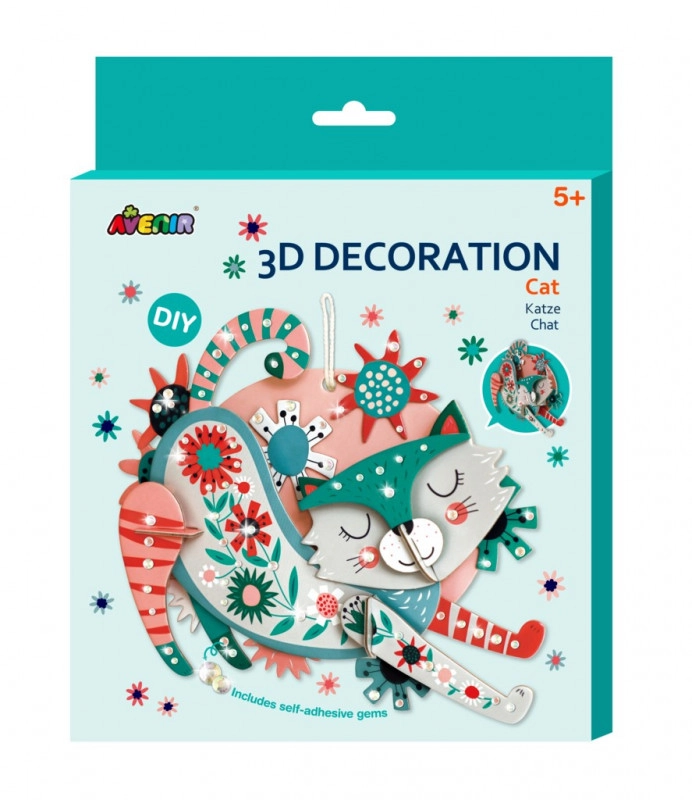 Levně 3D dekorace velká kočka