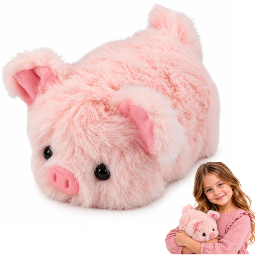 Plyšové prasátko k mazlení růžové 16 cm