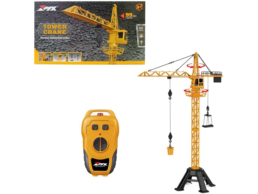 Interaktivní jeřáb na dálkové ovládání pro děti