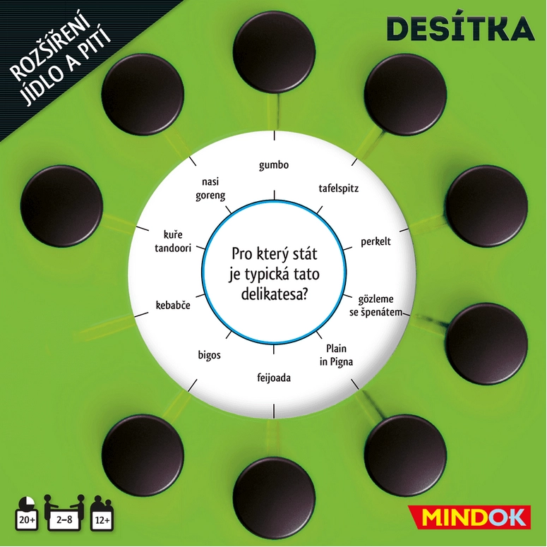 Desítka: rozšíření jídlo a pití