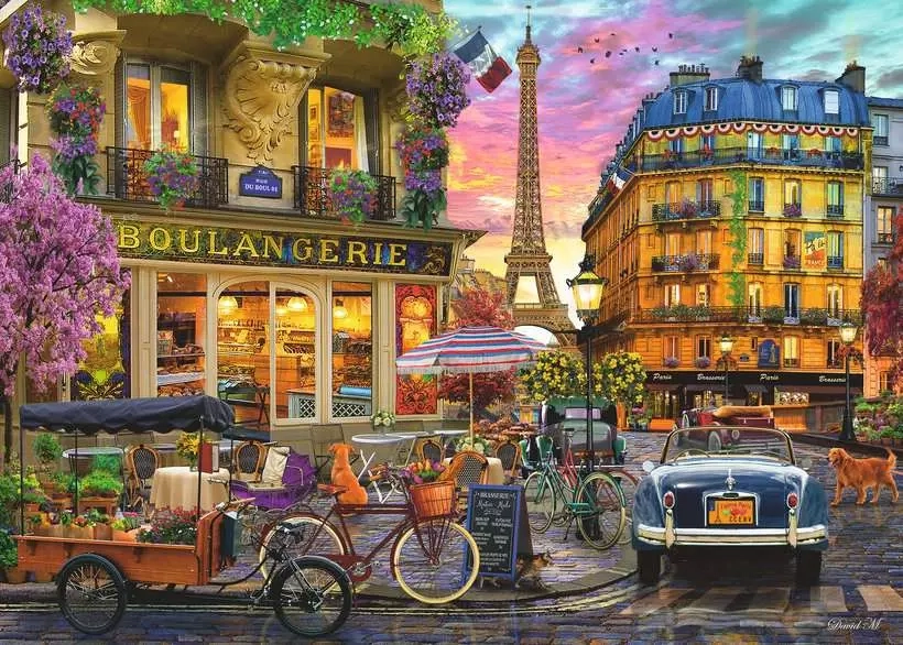 Ravensburger puzzle Paříž za úsvitu 1000 dílků