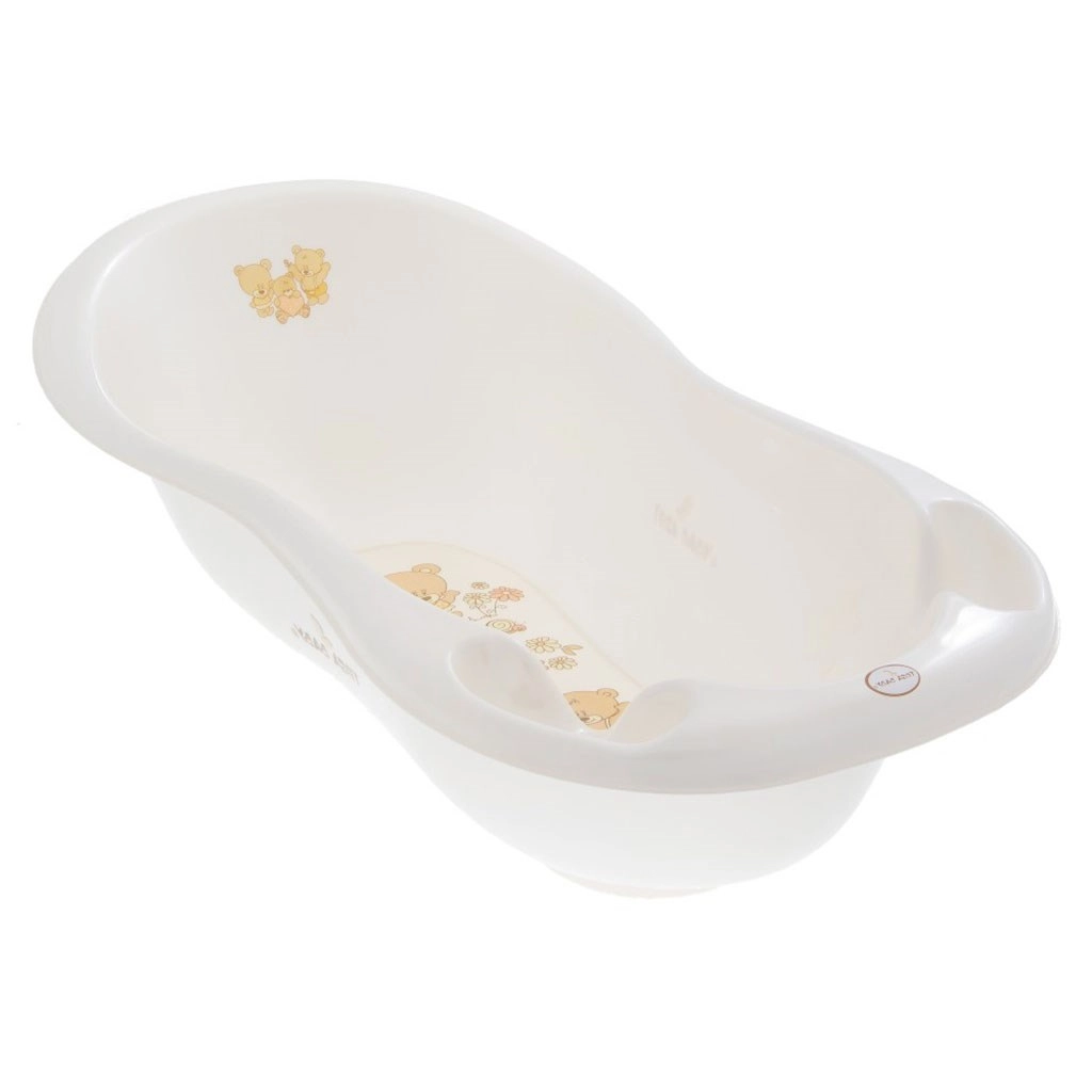 Anatomická dětská vanička 100 cm s motivem medvídka, bílá