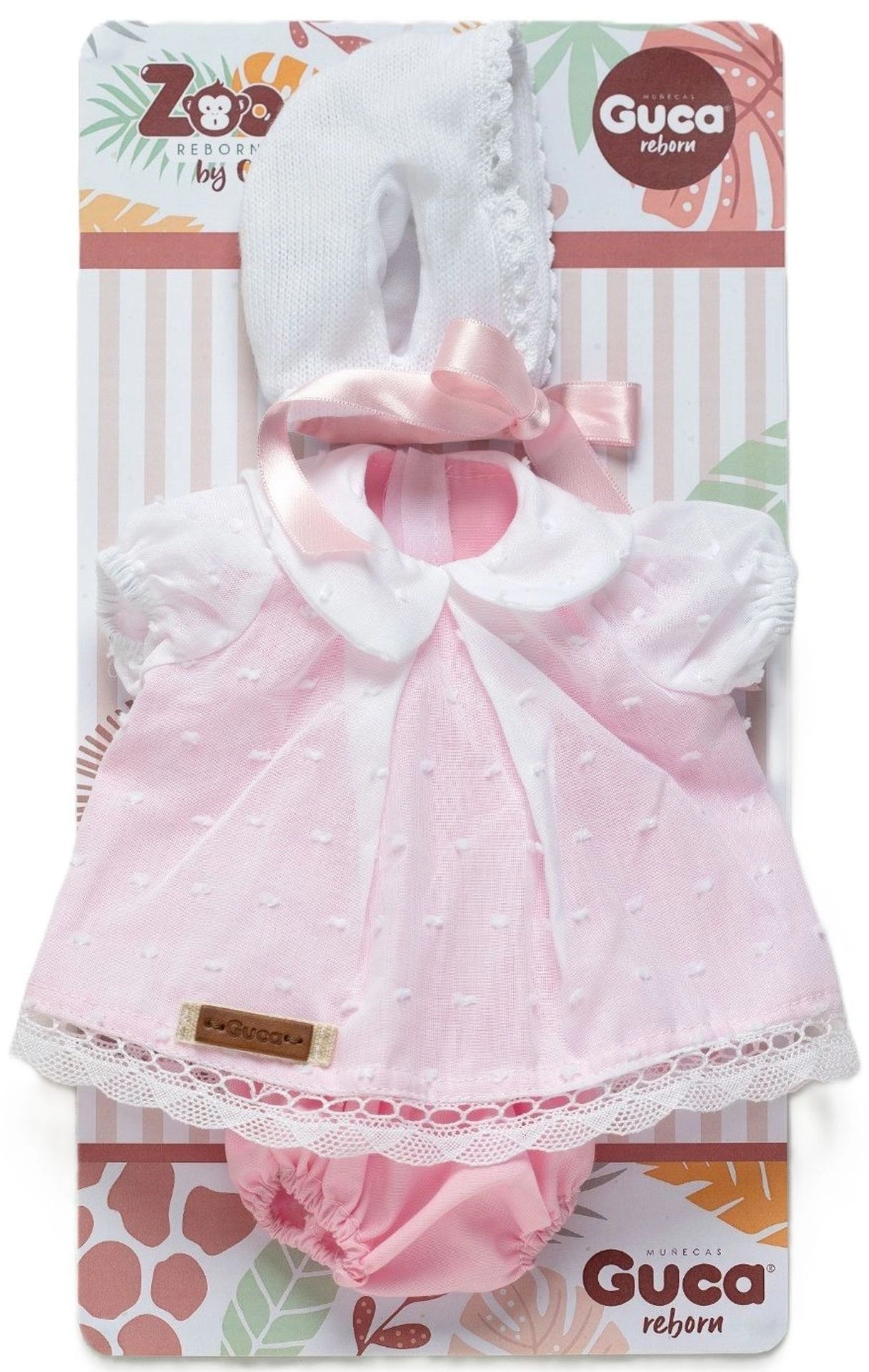 Obleček pro opičku Reborn 32 cm – 3dílná sada GUCA