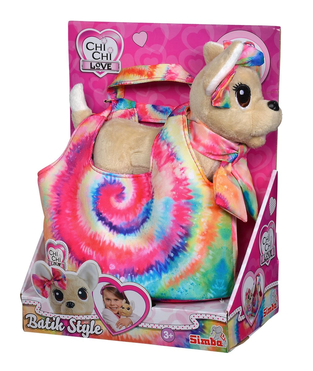 Plyšový pejsek CHI CHI LOVE Batik styl s taškou