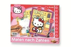 Hello Kitty malovánka do kuchyně se sadou barev a rámečkem