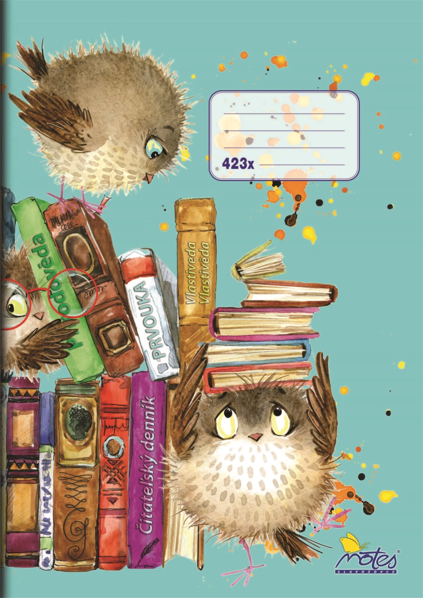 Sešit 423x linka 12mm, z 1/3 čistý NOTES Bohemia s.r.o.