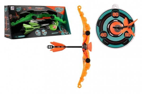 Levně Teddies Luk 27cm + 2 šípy plast 2 barvy
