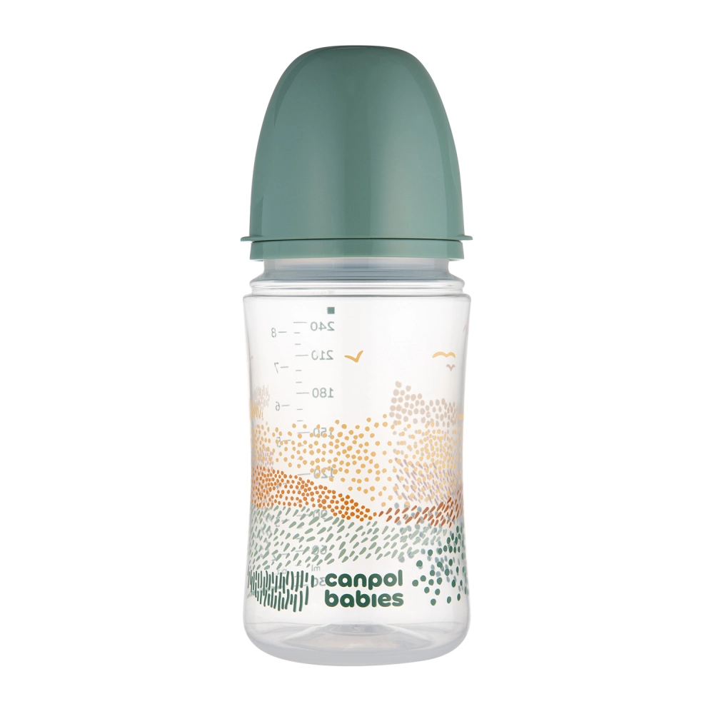 Canpol babies Antikoliková lahev EasyStart Mountains 240 ml zelená