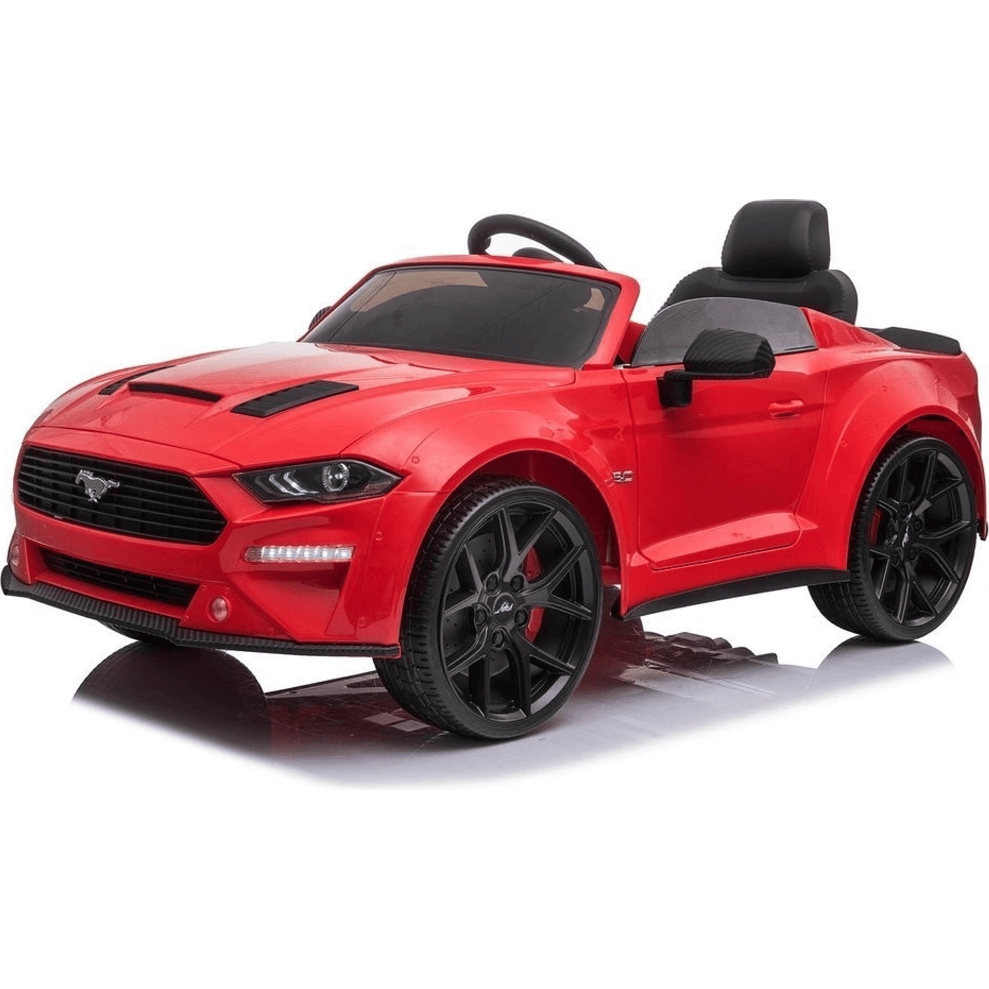 Dětské elektrické autíčko Ford Mustang, lakované červené
