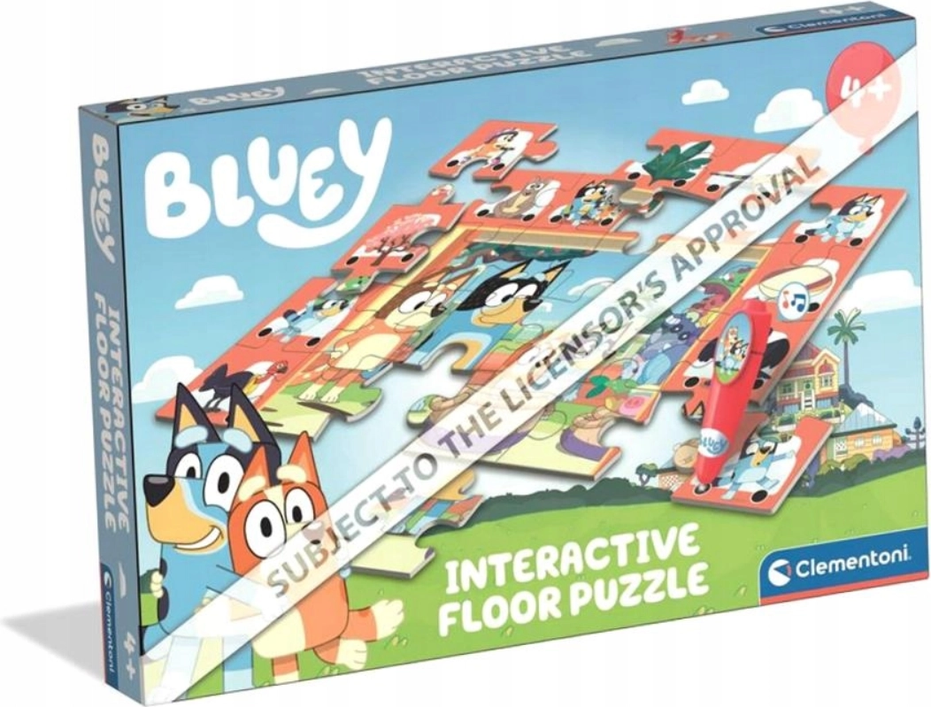 Podlahové puzzle s interaktivním perem Bluey 24 dílků