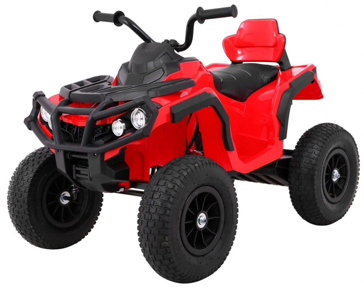 Levně Tomido elektrická čtyřkolka ATV nafukovací kola červená