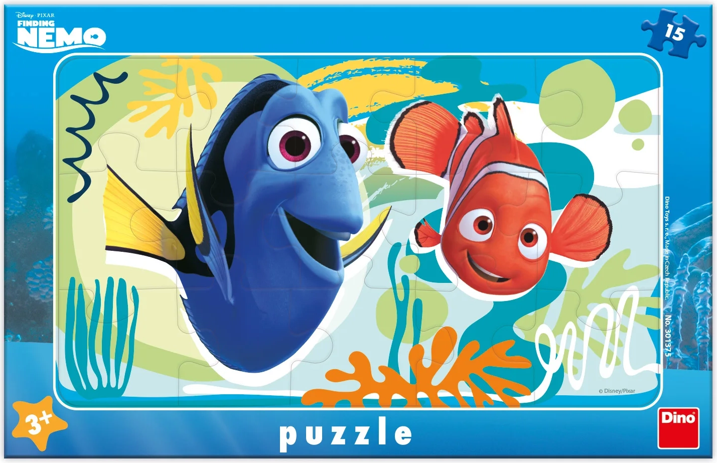 Dino dětské puzzle NEMO A DORY 15 dílků