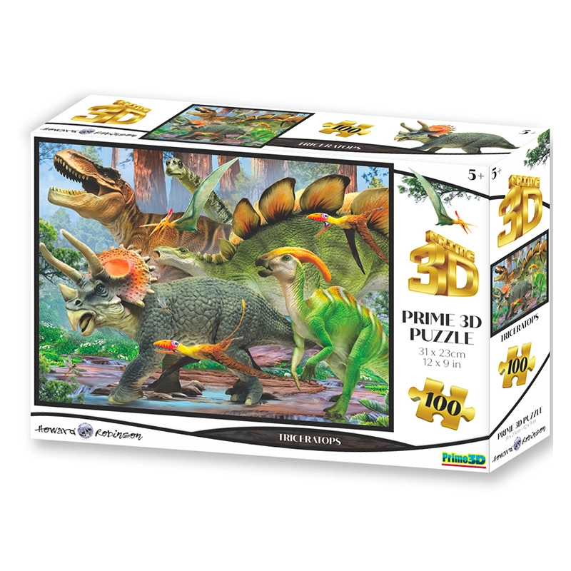 Levně 3D puzzle Triceratops 100 dílků