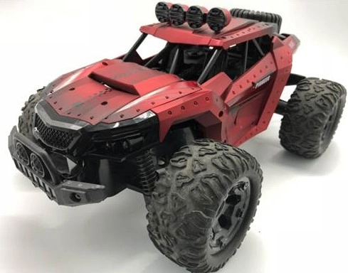Rc terénní auto pioneer 1:12 s kamerou – červené