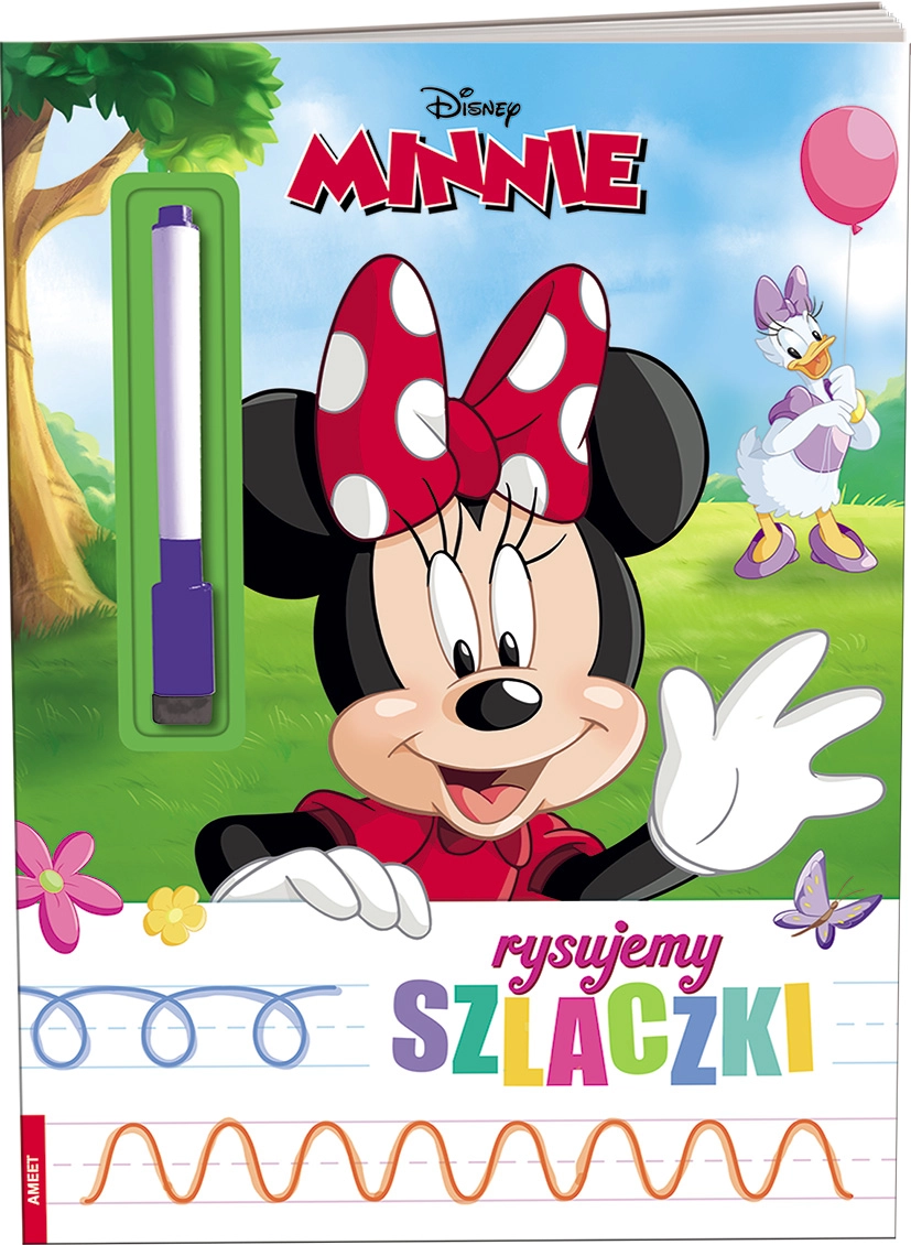 Minnie – kreslíme šrafy a vzory (stíratelná kniha pro děti 5+)