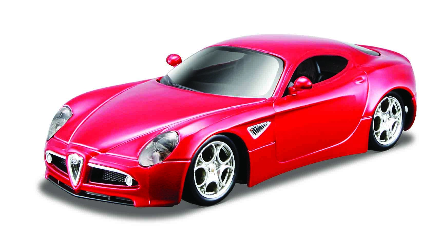 Levně Bburago Alfa 8C Competizione metalíza BB18 43004 červená 1:32