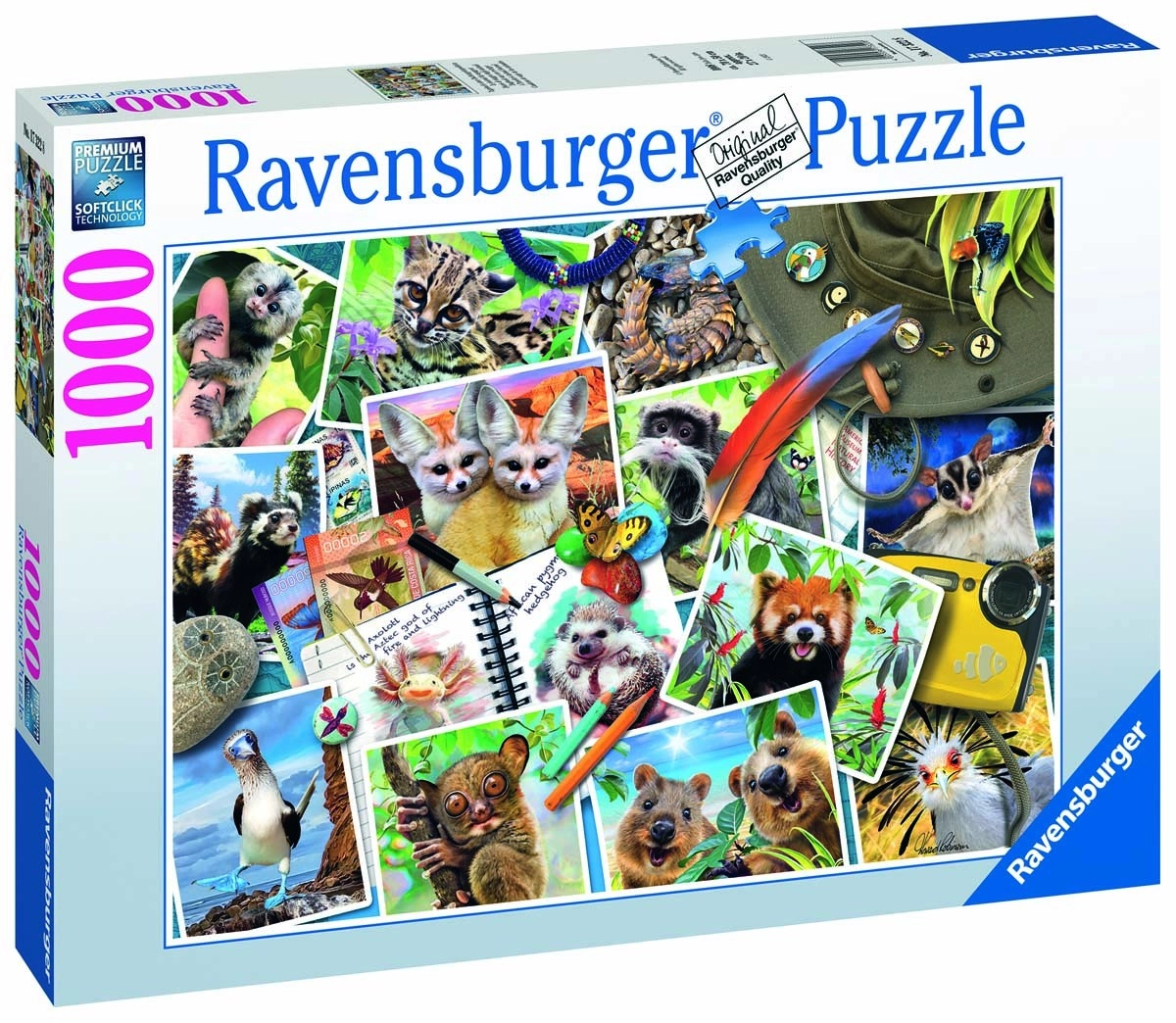 Puzzle 1000 dílků – zvířata na cestách RAVENSBURGER