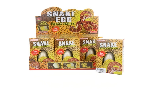 Tesací hadí vejce svítící ve tmě – sada 12 ks