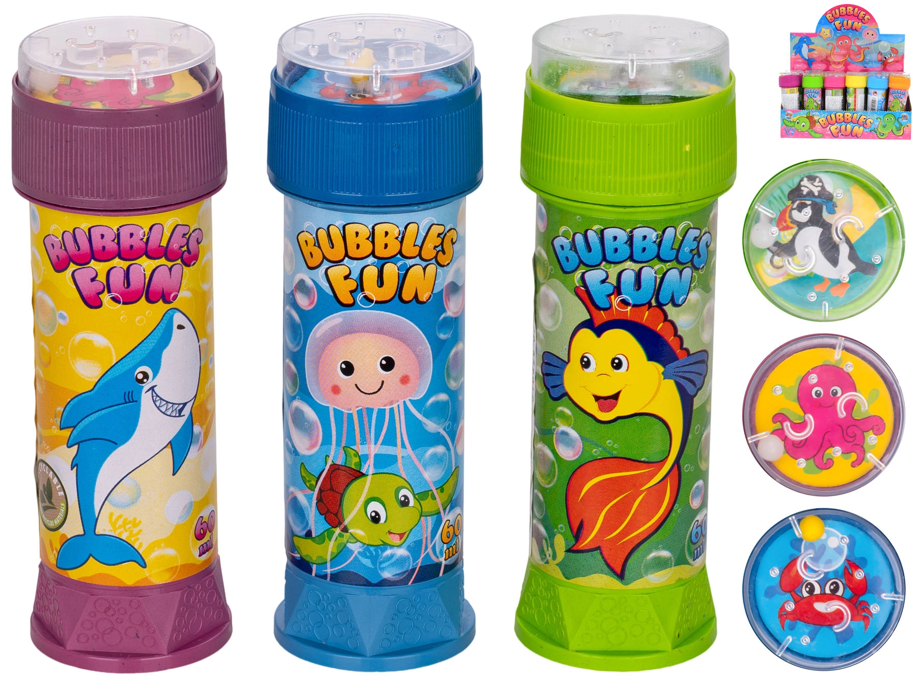 Bublifuk s mořskými motivy 60 ml, mix