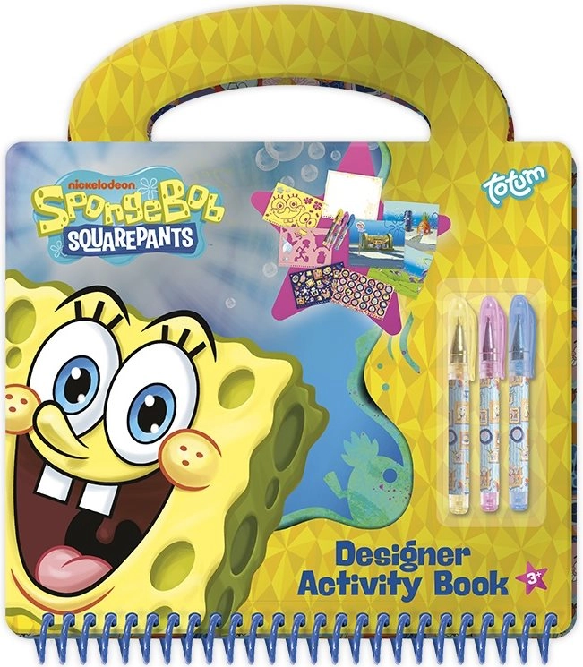Kreativní sada se šablonami a samolepkami SPONGEBOB
