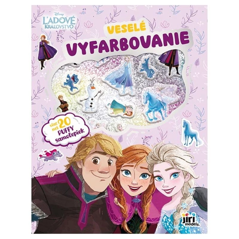 Veselé vyfarbovanie so super samolepkami Ľadové kráľovstvo