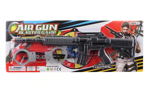 Hračka samopal s přísavkovými náboji a pouty