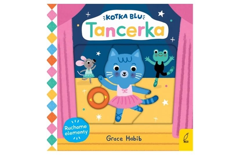 Blu kočička tanečnice – interaktivní leporelo s pohyblivými prvky