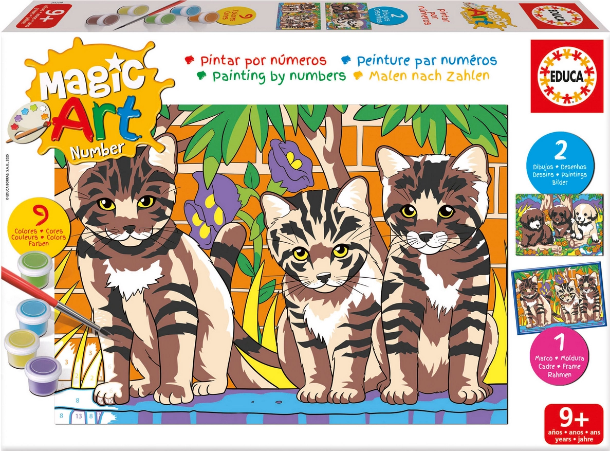 malování podle čísel koťátka a štěňátka EDUCA