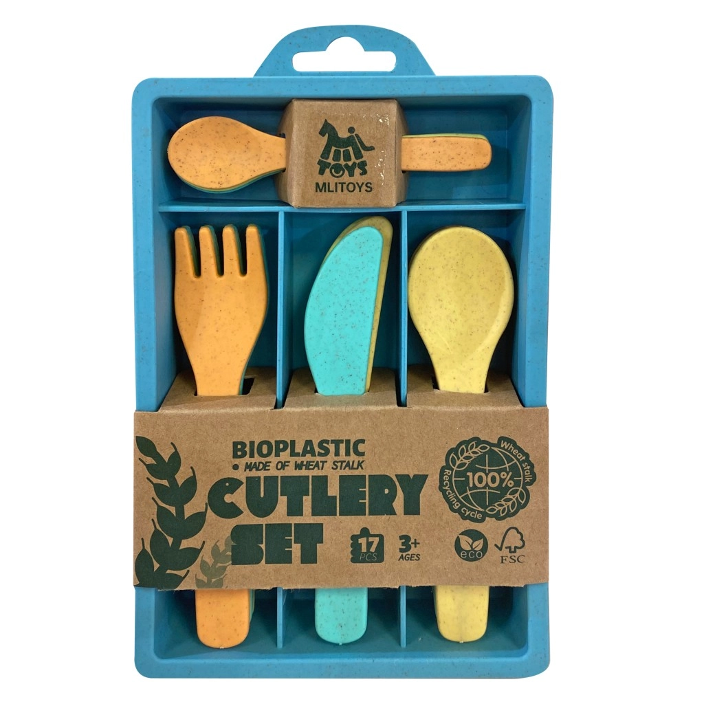 Dětská sada příborů z bioplastu v krabičce